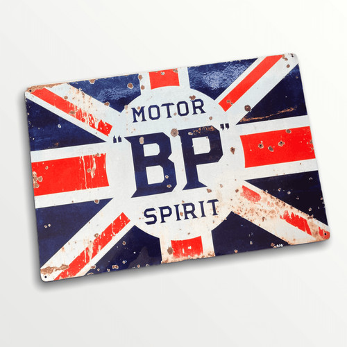 Vintage motor spirit metal - motor, bp