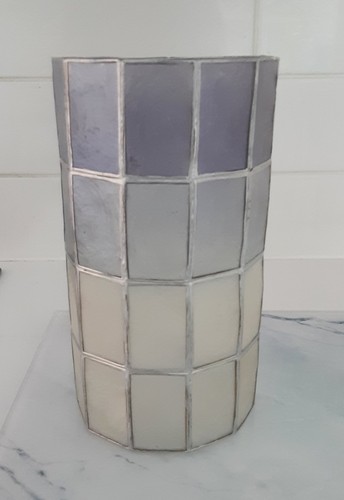 Vintage capiz shell lampshade - shell,
