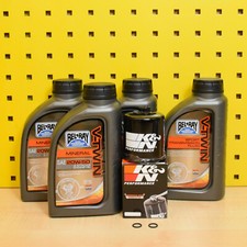 Oil Change Set K&N Oil Filter Oil Gear Oil Bel Ray V-Twin 20W50 For Buell XB12