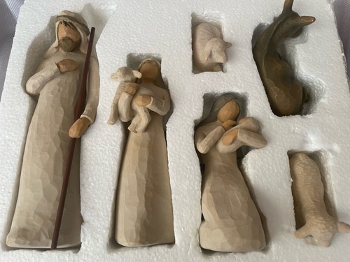 Willow tree nativity - willow, manger