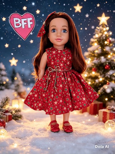 Dolls clothes xmas star - clothes,