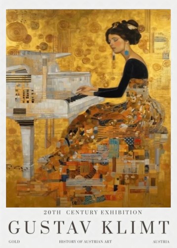 Large size gustav klimt woman - size,