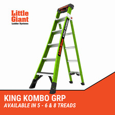 Little Giant King Kombo Industrial Ladders, 3-in-1 Combination Ladder, EN131