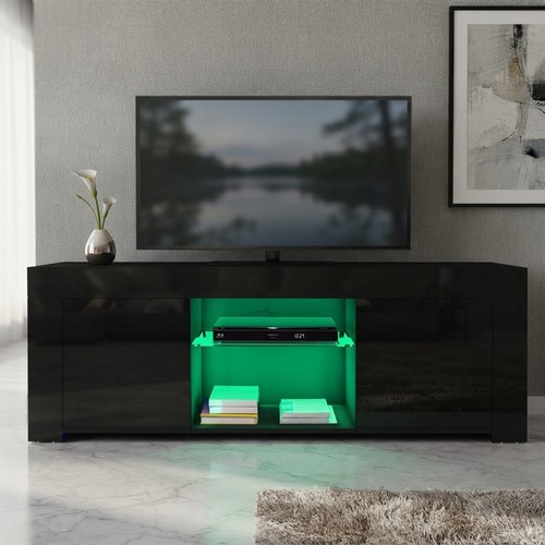 Modern 120cm black led - 120cm,