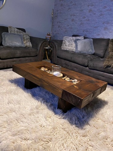 Rustic handmade solid wood