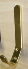 Coat hook solid polished brass