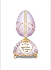 Daughter Wherever Life Takes You Musical Egg Bradford Exchange Brand New Boxed