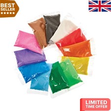 Dynamic Mini Bags of Coloured Sand - Safe 12-Pack for Creative Art Projects