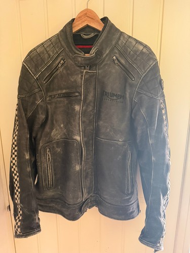 Vintage mens triumph - , leather