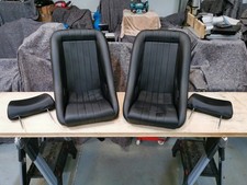 CLASSIC COBRA BUCKET SEATS HARNESS SLOTS HEADRESTS REF5813
