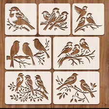 Bird Stencils Set of 7