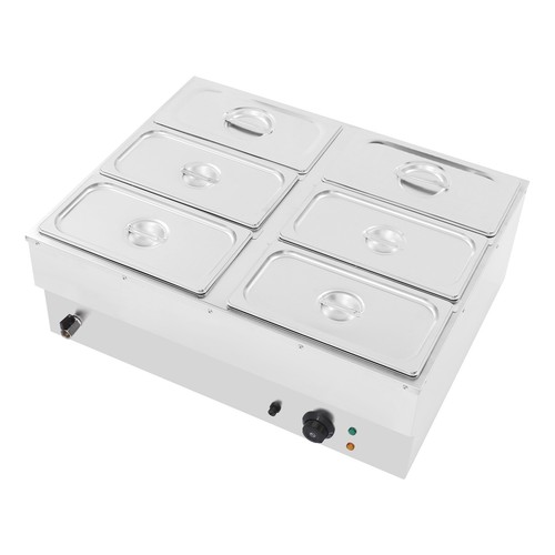 Pan commercial food warmer - 6-pan,