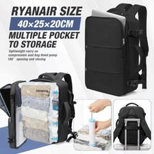 Ryanair Vacuum Cabin Bag 40x20x25  Backpack Expandable Travel Laptop Backpack
