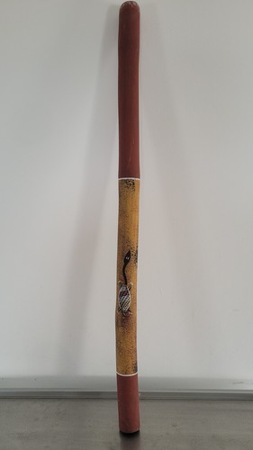 Vintage digeridoo painted 85cm - digeridoo,