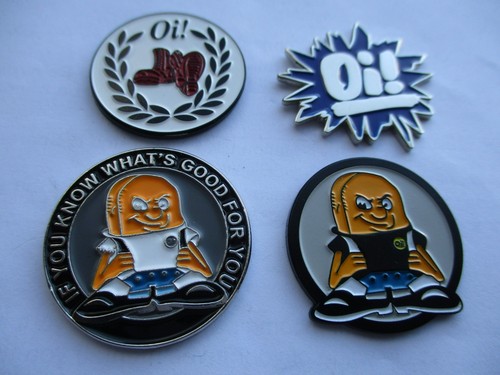 Punk metal badge bargain - oi!,