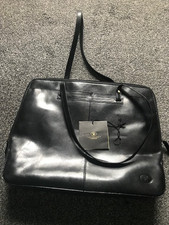 Lloyd Baker Black Leather Tote Shopper Large Two Handle Hand Bag LB-58745