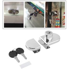 Glass Door Lock Cabinets Display Double Door For 5-8mm Thick Glass Keys