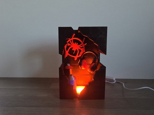 Spider man miles morales lamp - spider,