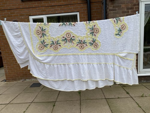 Vintage candlewick bedspread - vintage,