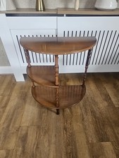 Vintage 3 Tier Half Moon Table
