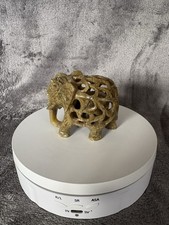 Vintage Carved Green Soapstone