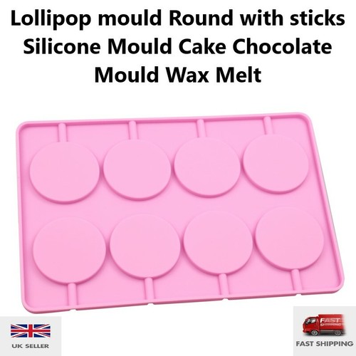 Lollipop mould round with - 8x,