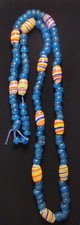Vtg Glass Trade Beads Blue