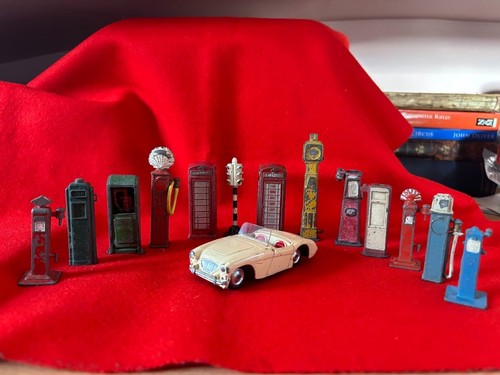 Vintage diecast petrol pump - vintage,