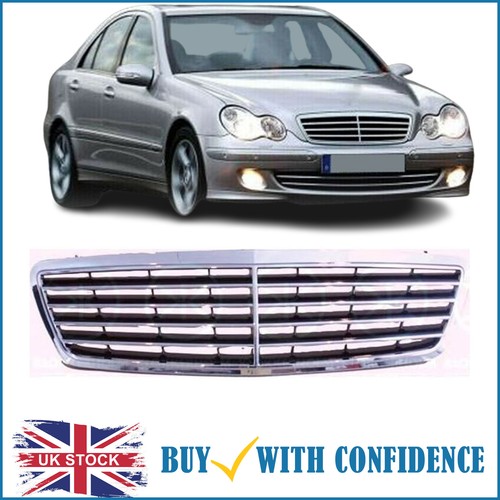 Front grille main chrome black - front, chrome/black