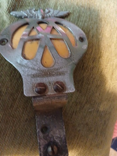 Vintage car badge - vintage, aa