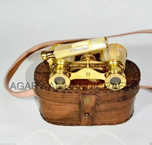 Brass opera glasses binocular - brass,