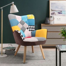 Upholstered Chair Retro Fabric