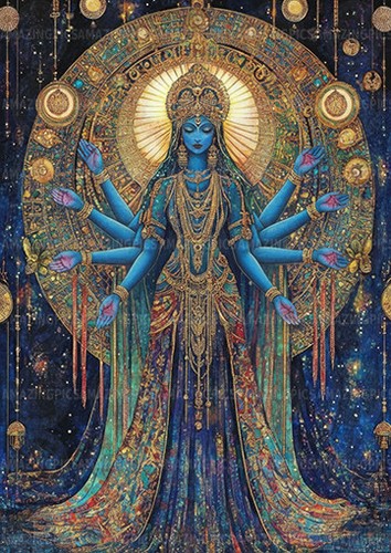 Kali hindu goddess - kali, print