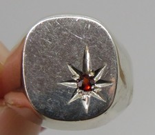 Sterling silver & amber