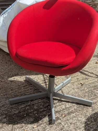 Skruvsta ikea swivel chair - swivel, red
