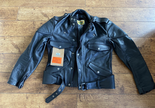 Vintage leather motorcycle - vintage,