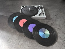 NEW - 4 x Retro Record Vinyl