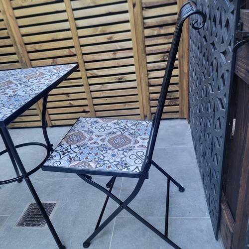 Mosaic square table chairs - mosaic, &