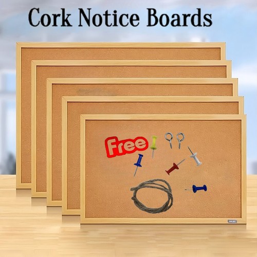 Cork notice board with push - cork,