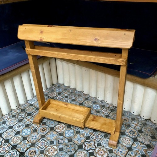 Wooden saddle rack - wooden,