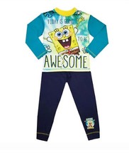 Spongebob SquarePants Boys Pyjamas PJs  - 4-10yrs