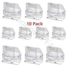 10 x External Bird Cage Feeder Drinker For Finch Canary Cage Fronts Clear