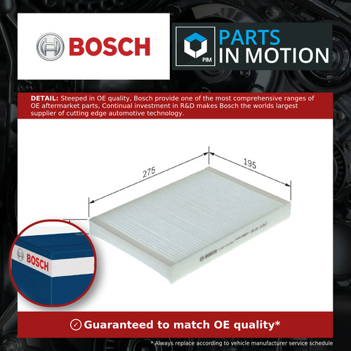 Pollen cabin filter - cabin, fits