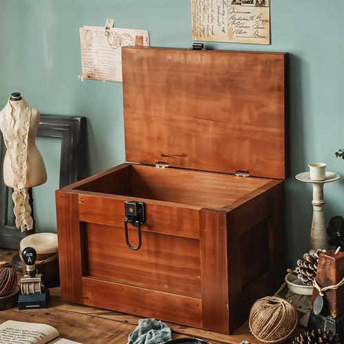 Vintage wooden storage - vintage, box