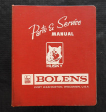 1961-72 Bolens Husky Lawn Tractor Dealer Master Operators Parts Manuals w/Prices