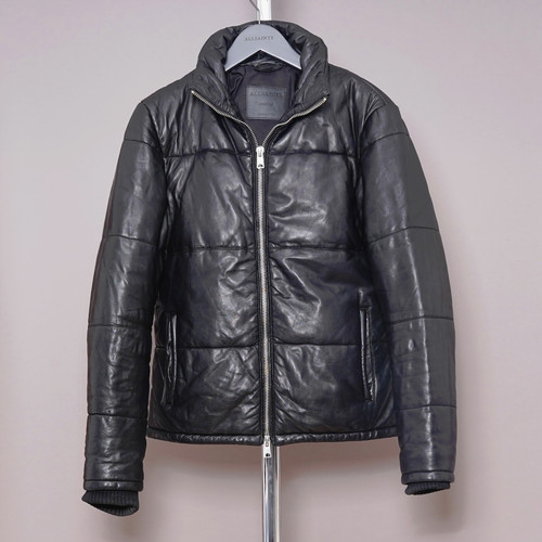 All saints leather jacket mens - leather,