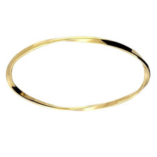 Hollow Slave Bangle 9ct Yellow