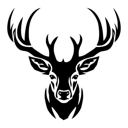 Deer head antlers vinyl - antlers, 02