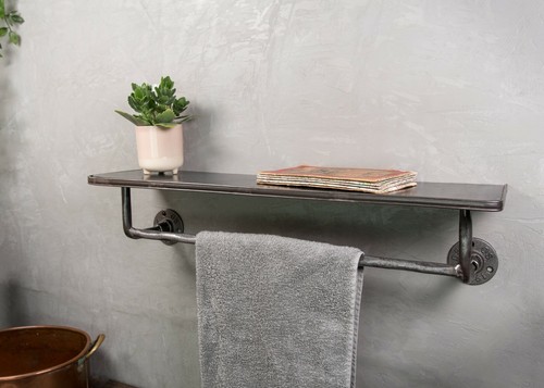 Towel rail shelf pipe - rail, ,shelf