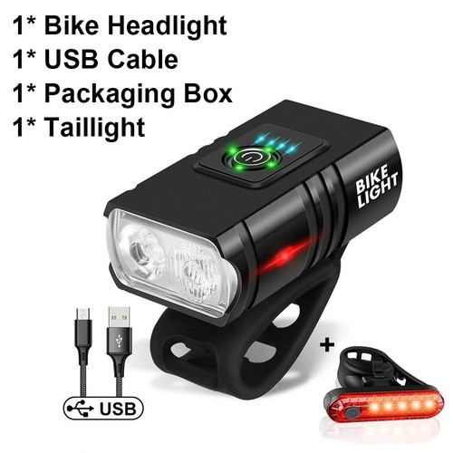 Led mountain bike light - led, usb
